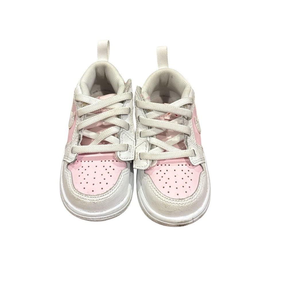 Nike Kids Pink and White Sneakers